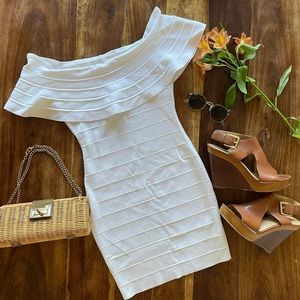 GUESS White Bandage Dress NWT